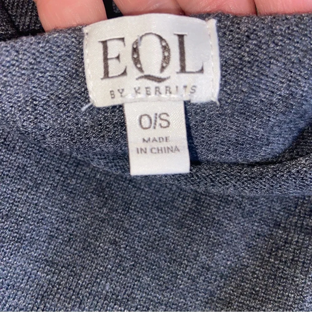Kerrits EQL Sweater Poncho Womens O/S Horse Equestrian Print Wool Blend Winter